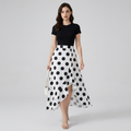 Irregular Polka Dot Skirt