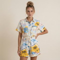 Resort-style Printed Jumpsuit