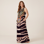 Retro Leopard Print Sleeveless Dress