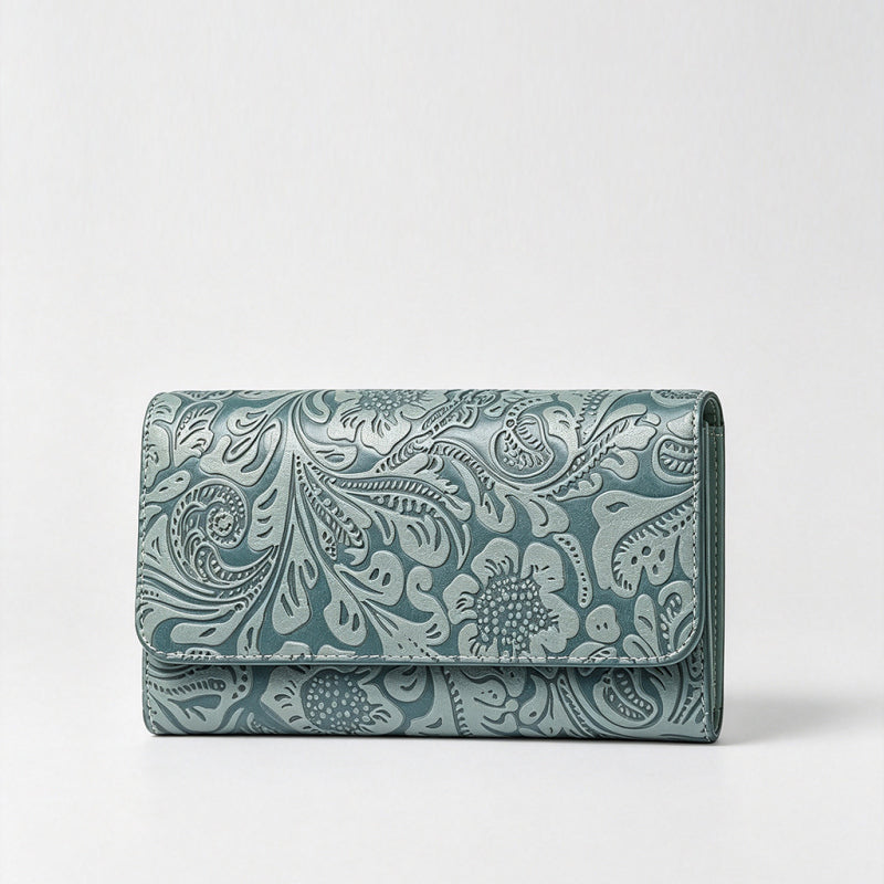 Floral Embossed Wallet