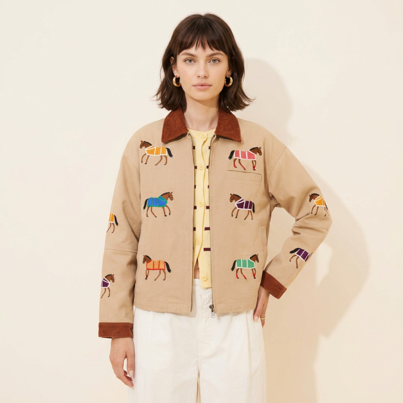 Pony Embroidered Jacket