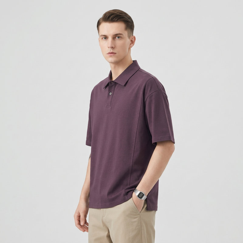 Purple Fashion Polo Shirt