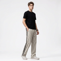 Color-blocked Straight-leg Casual Pants