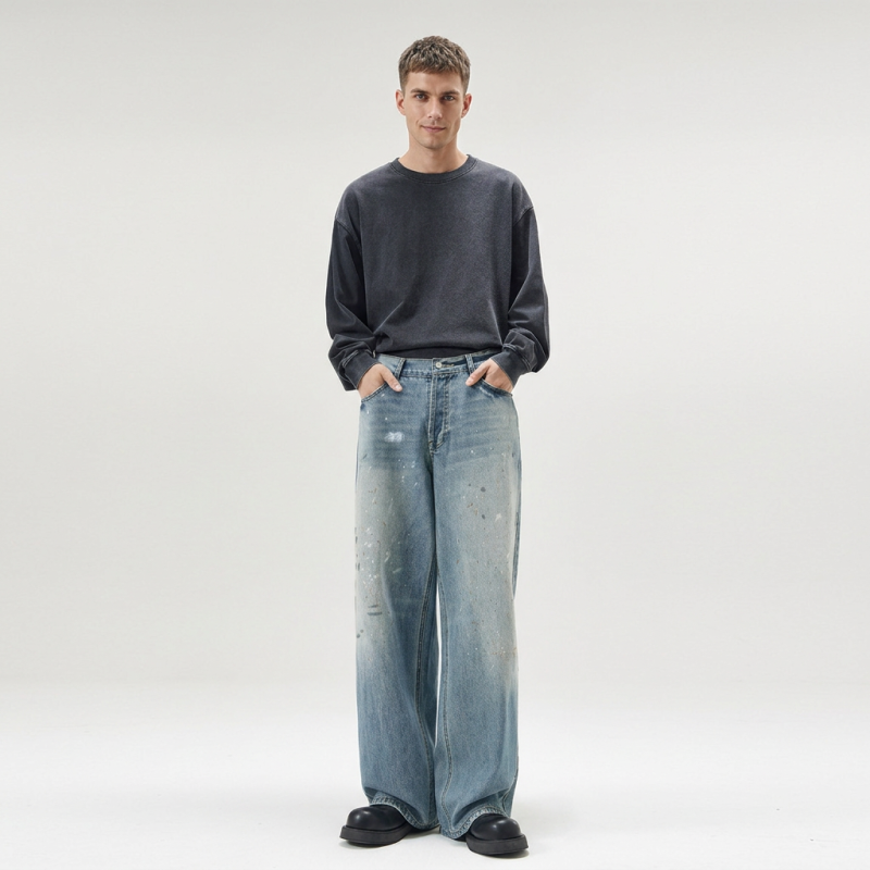 Ink-washed Jeans