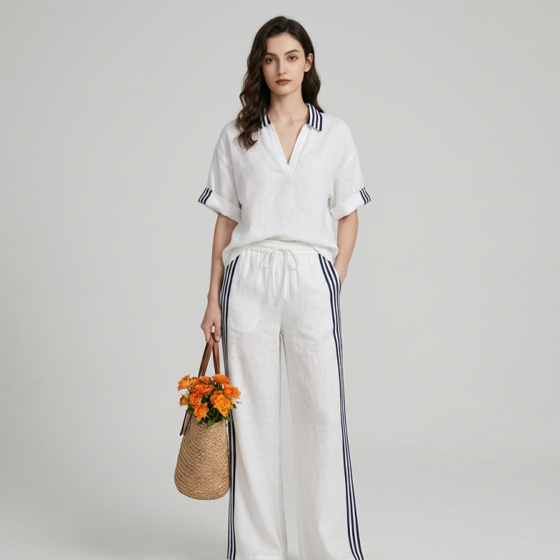 Stylish Two-piece Trouser Set