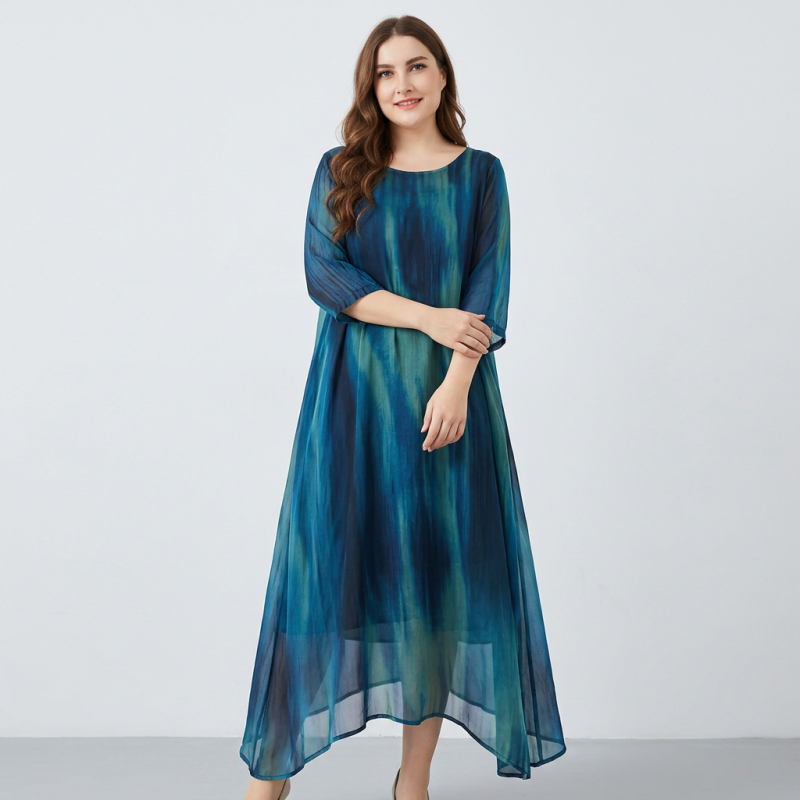 Fashionable Tie-dye Dress