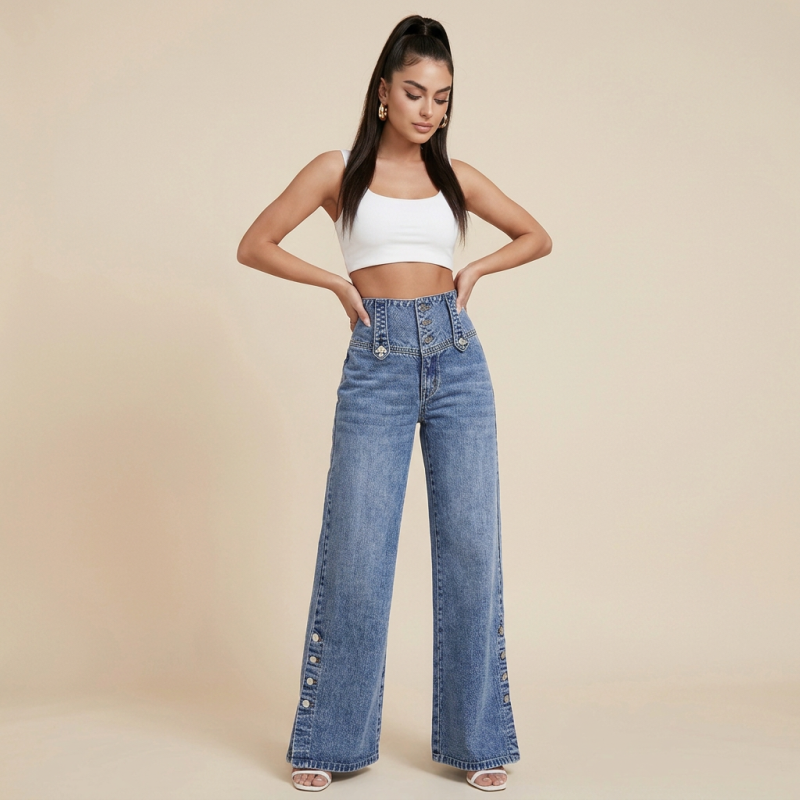 Retro High-waisted Jeans