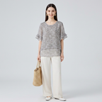 Fashionable Bell-sleeved Top