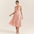 Romantic Floral Print Dress