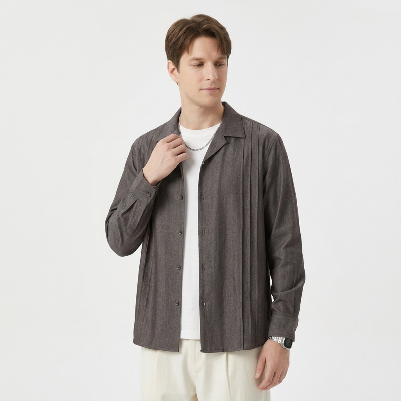 Simple Pleated Shirt