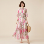 Elegant Printed Maxi Dress