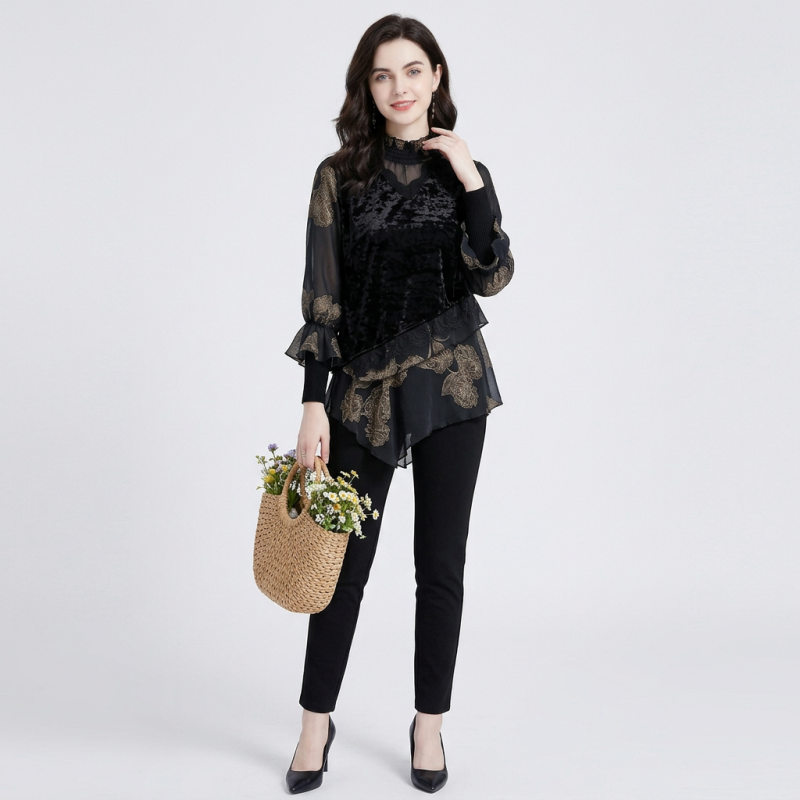 Fashionable Patchwork Shirt