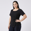 Round Neck Fitted Top