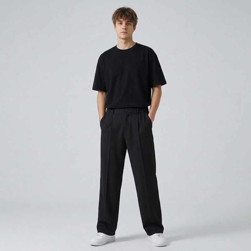 Straight-leg Loose-fitting Casual Pants