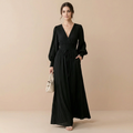 Casual Fitted Long-sleeved Dress