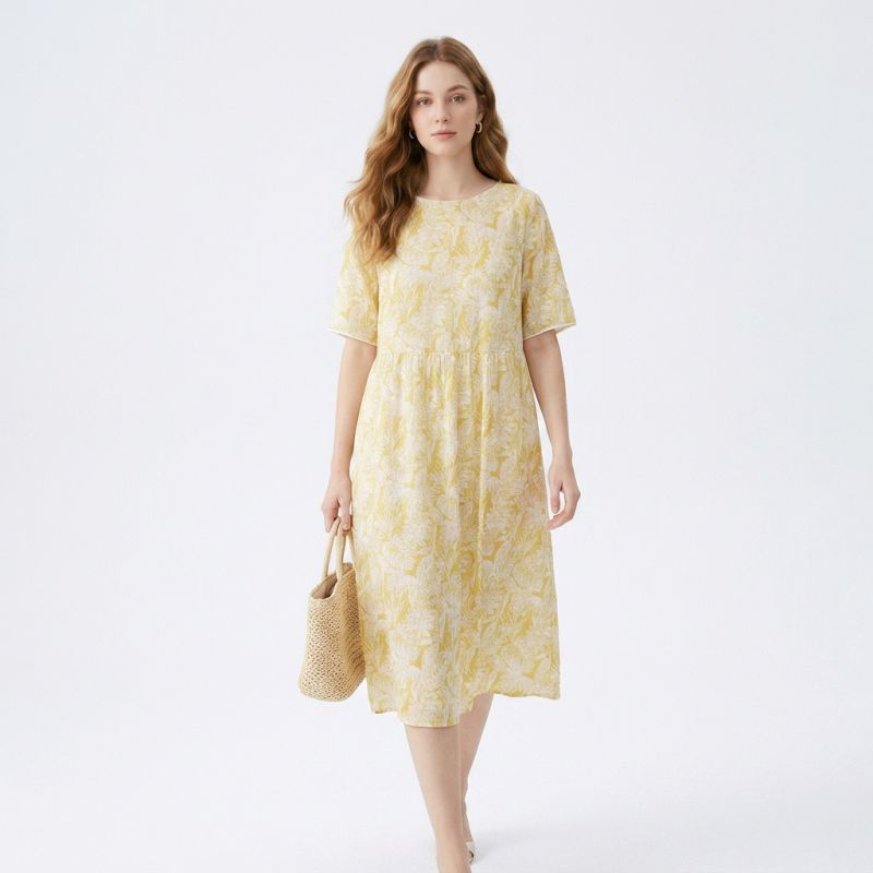 French Floral Dress