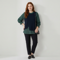 Faux Two-piece Color-blocked T-shirt