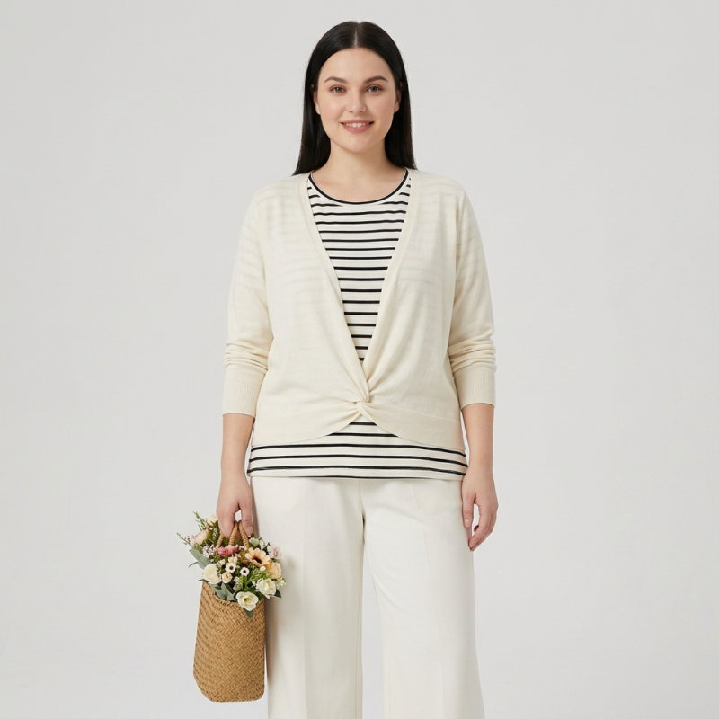 Color-blocked Striped Top