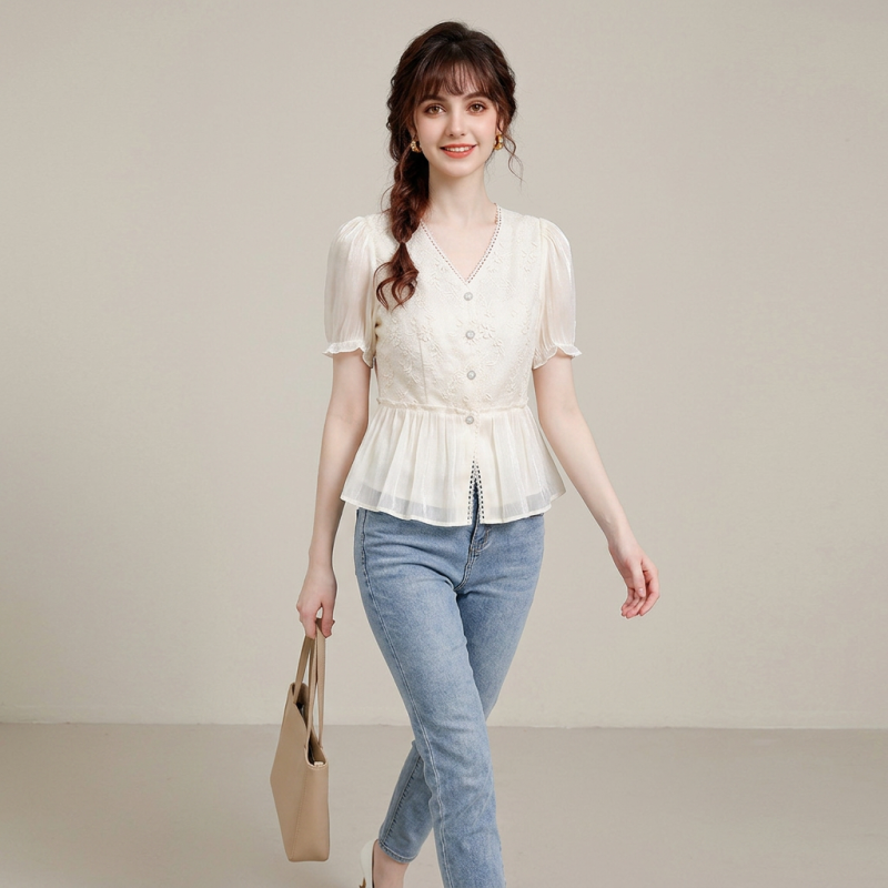 V-neck Lace Top