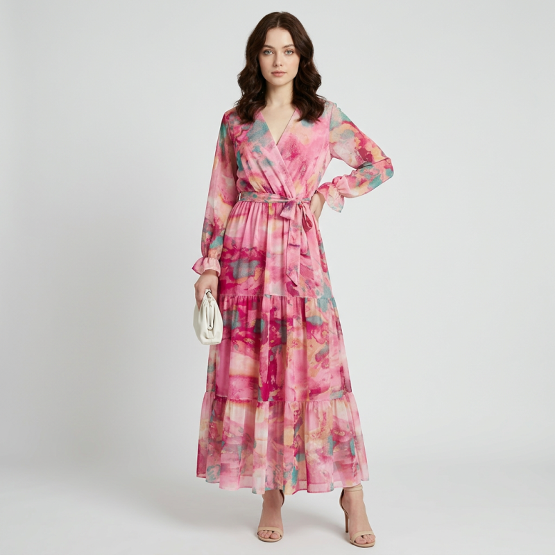 Full-length Chiffon Dress