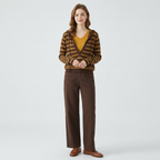 Color-blocked Striped Top