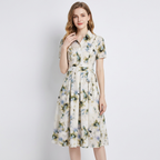 Elegant Floral Print Dress