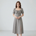 Elegant Square Neck Dress