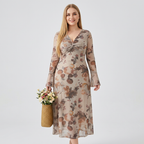 Retro Print Dress