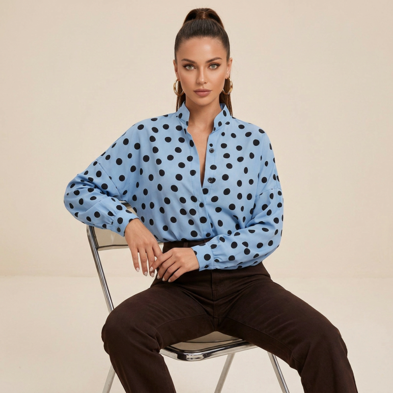 Polka Dot Loose Shirt