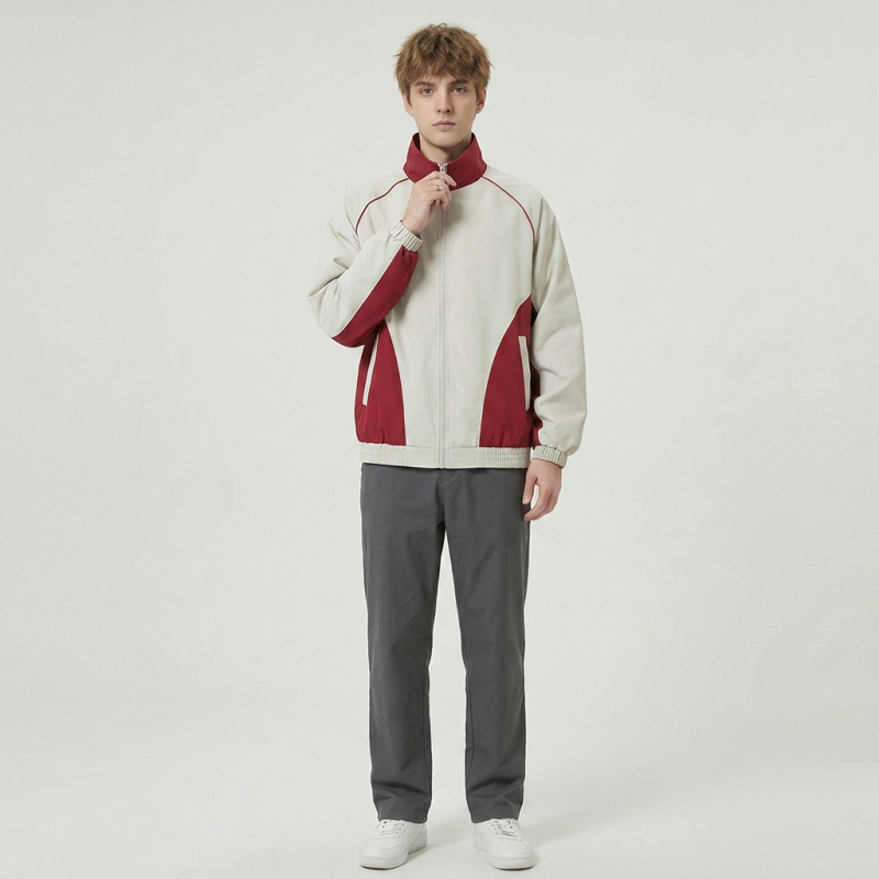 Trendy Patchwork Baseball Jacket