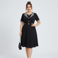 Elegant Color-blocked Dress