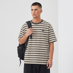 Trendy Striped Color-blocked T-shirt