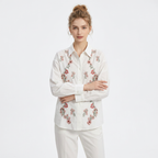 Embroidered Flower Shirt