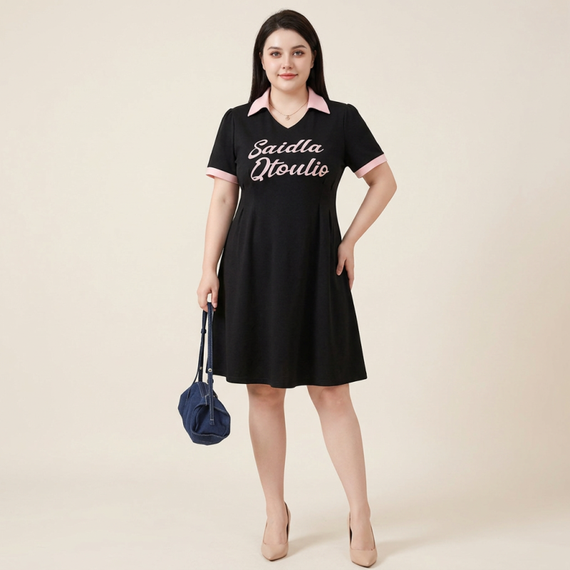 Letter Print Dress