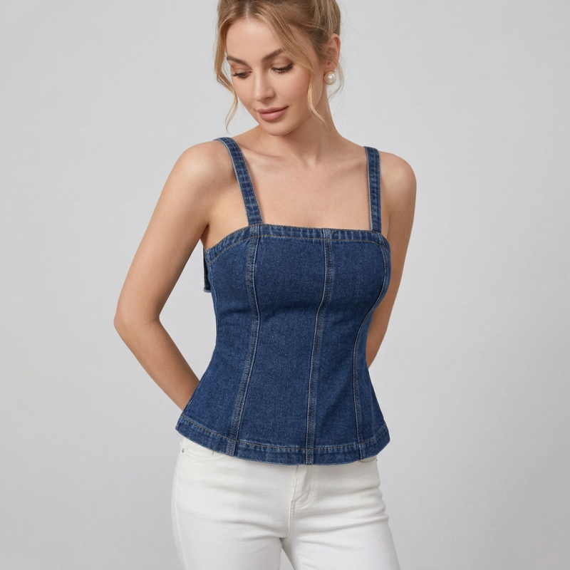Simple Denim Vest