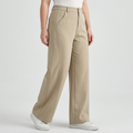 High-waisted Loose-fitting Suit Pants