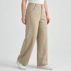 High-waisted Loose-fitting Suit Pants