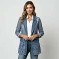 Faux Denim Jacket