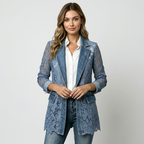 Faux Denim Jacket
