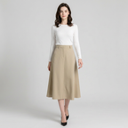 High-waisted Flared Skirt