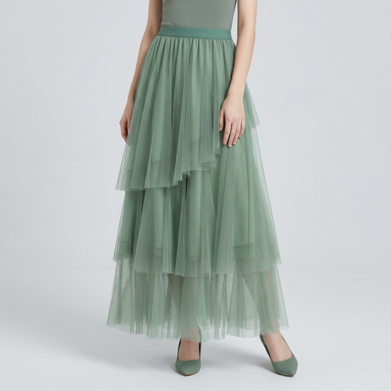 Irregular Mesh Skirt