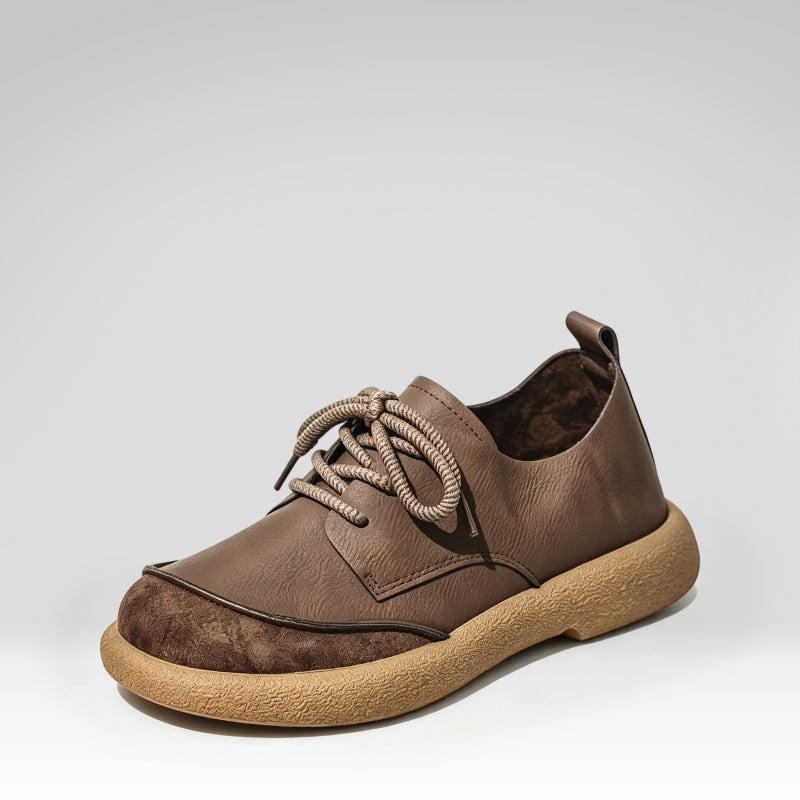 Men's Large Lace-up Leather Shoes