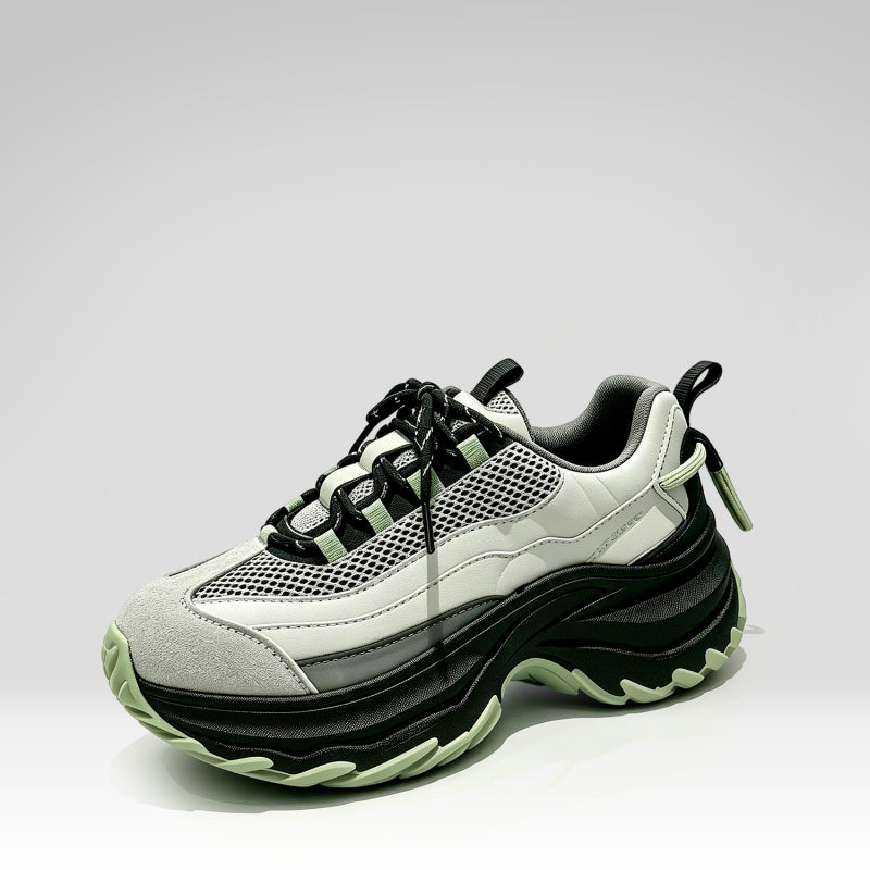 Korean Style Color-blocked Chunky Sneakers