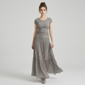 Stylish Short-sleeved Dress Set
