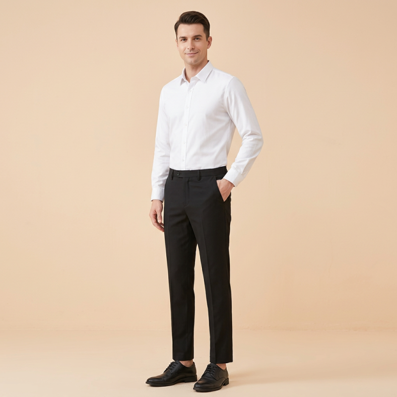 Simple Straight-leg Casual Pants
