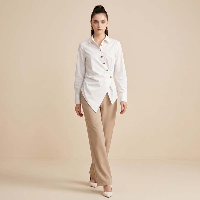 Irregular Slimming Shirt