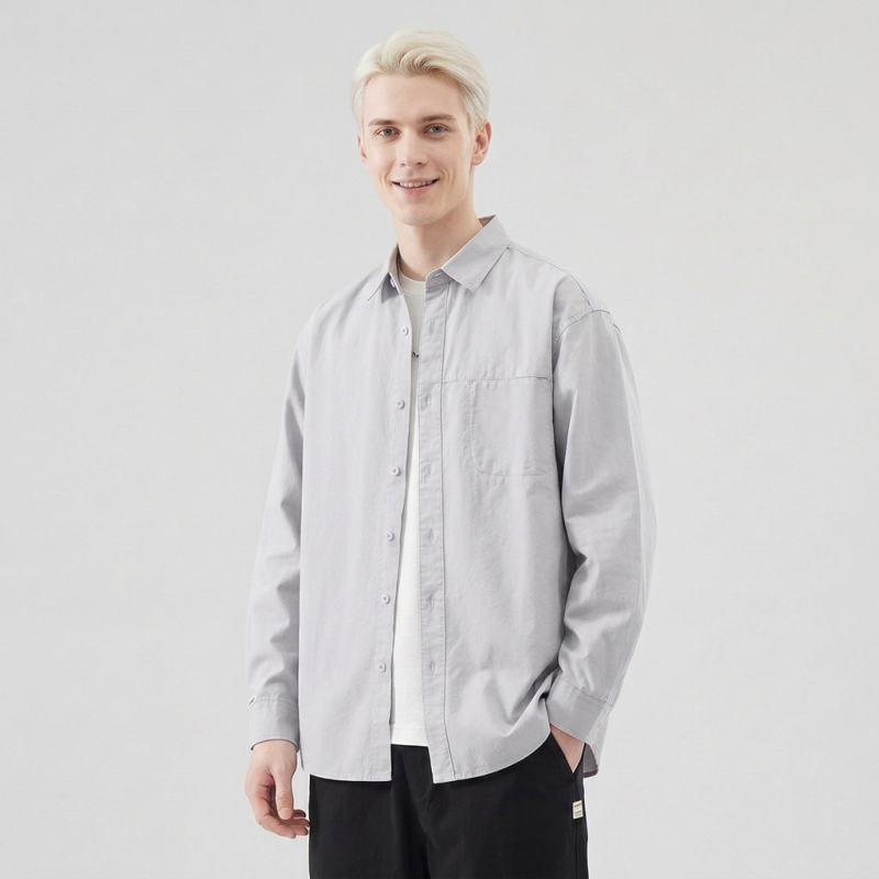 Simple Pure Cotton Shirt