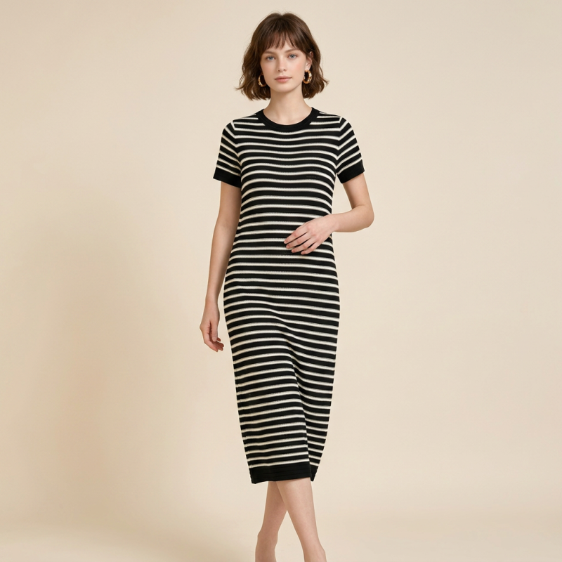 Striped Knit Dress