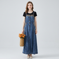 Slimming Wide-skirted Suspender Dress