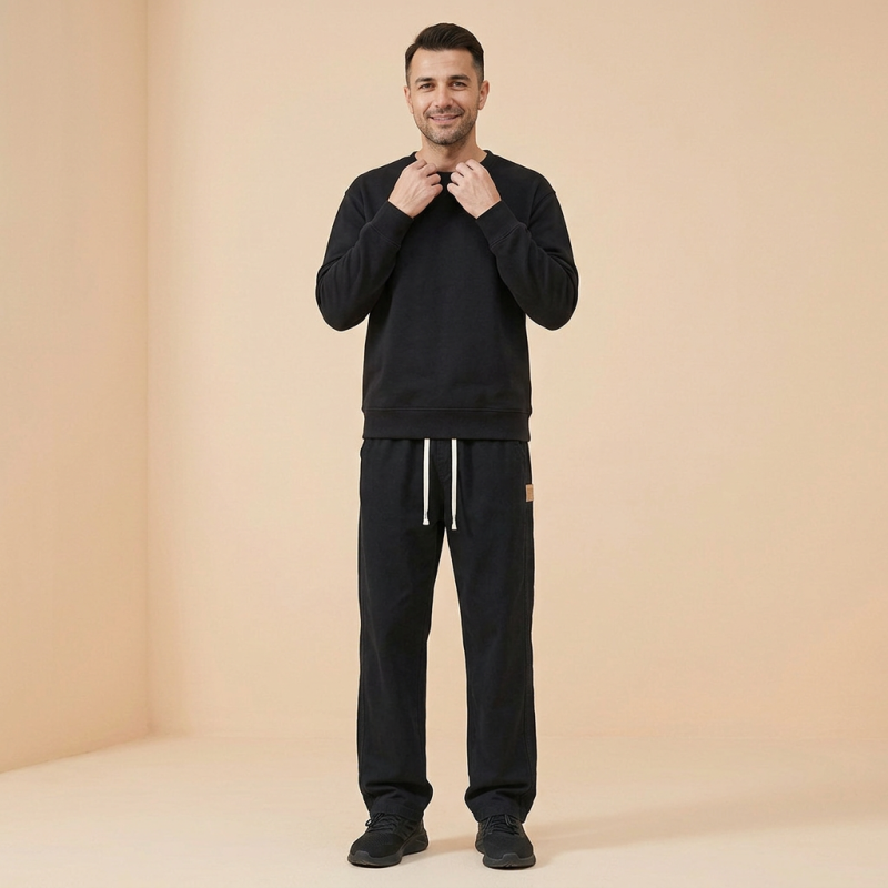 Retro Straight-leg Casual Pants